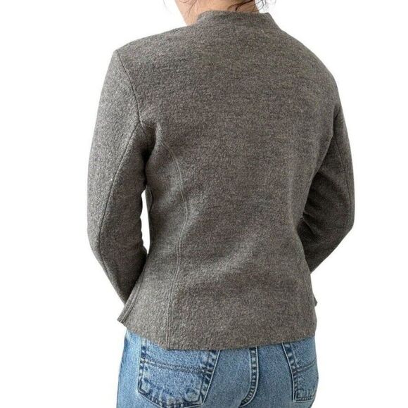 Casch Copenhagen Womens Gray Hippie 100% Wool Faeriecore Frill Cardigan Sz 38 - Picture 7 of 7